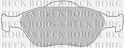BORG & BECK bbp1615 -  Комплект тормозных колодок, дисковый тормоз